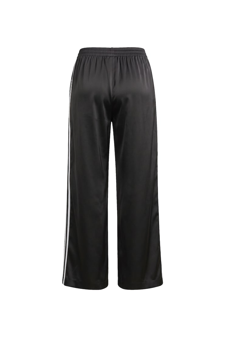 Satin Pants, Jet Black/White, large