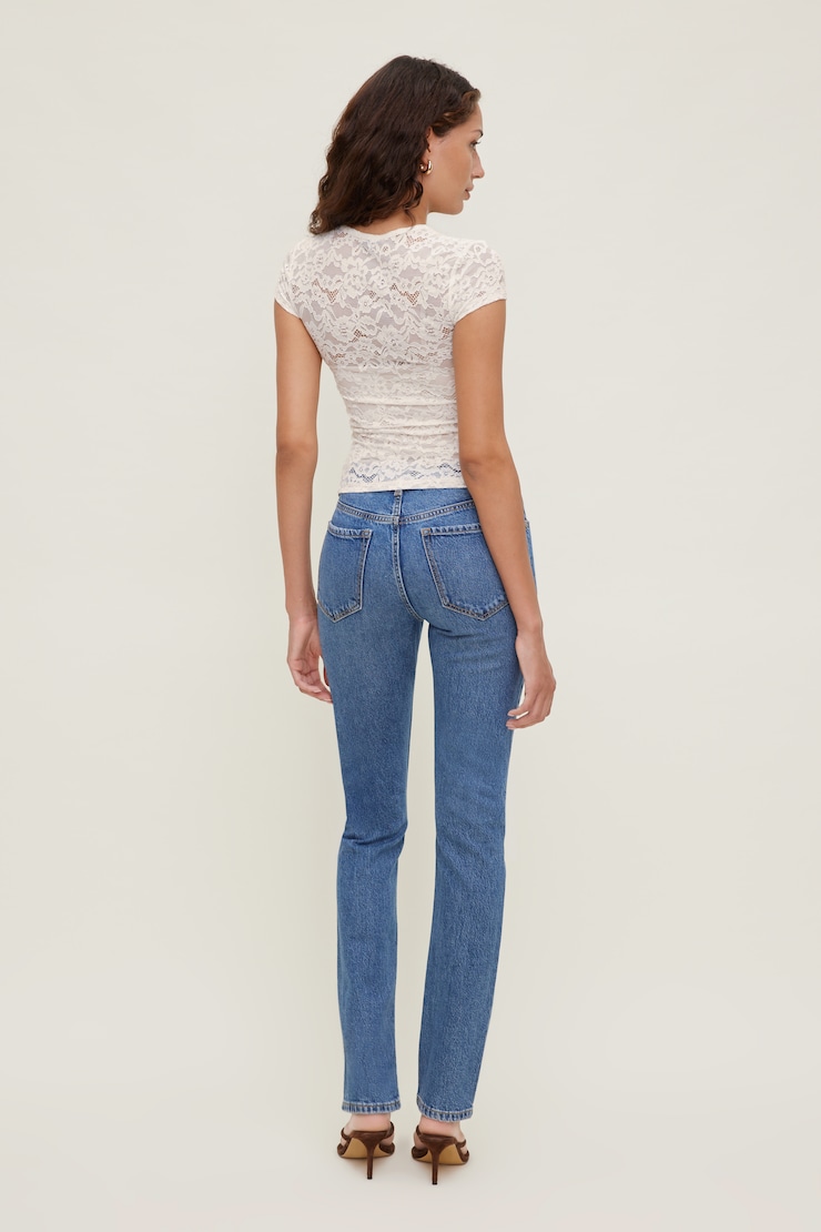 Lace Crewneck Top Sea Salt Cream large