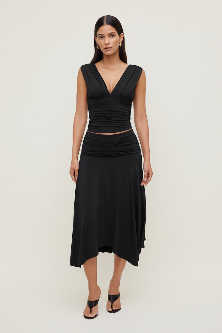 Sculpt Plunge Tank Top