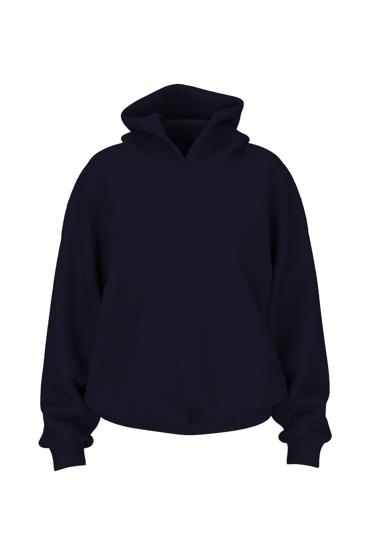 UltraFleece Hoodie, Naughty Navy Blue with "GARAGE" Art, large