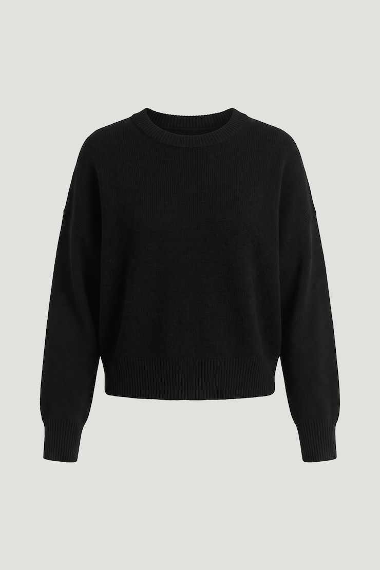 Rylie Balloon Sleeve Sweater Jet Black large