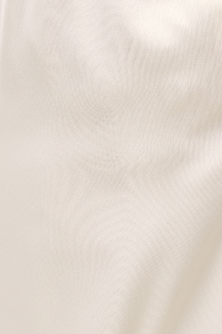 Pantalon cargo en satin Crème sel de mer large