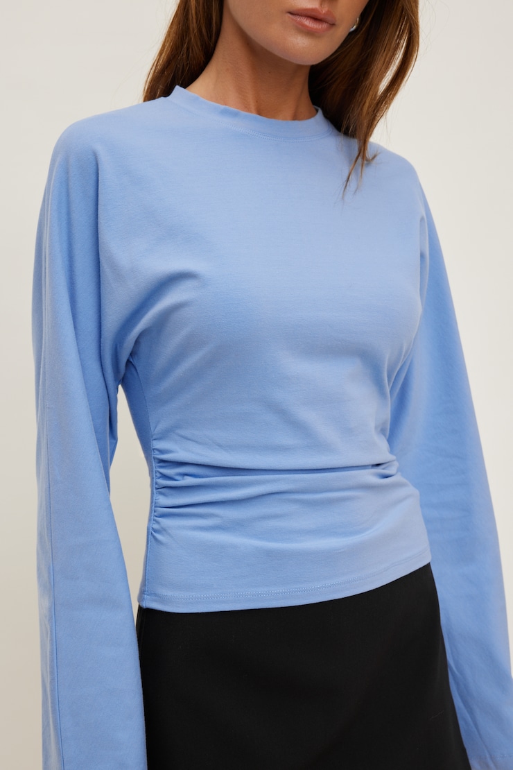 Andrea Long Sleeve T Shirt Bel Air Blue large