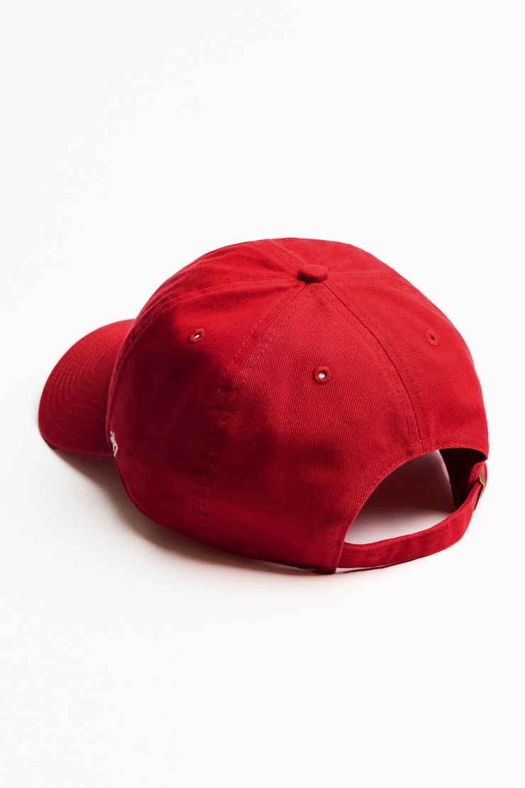 47 BRAND Clean Up Cap  - NY, Scarlet Flame Red/White, large