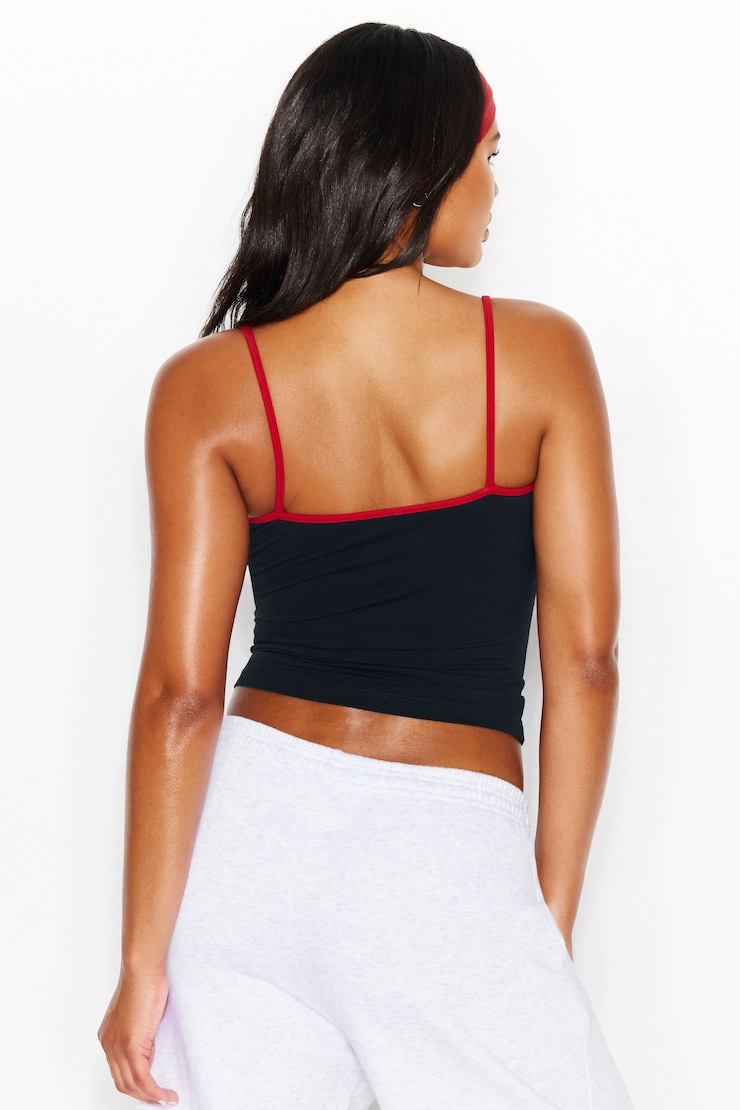 Sleek Scoop Cami Top, Mariana Blue/Scarlet Flame Red, large