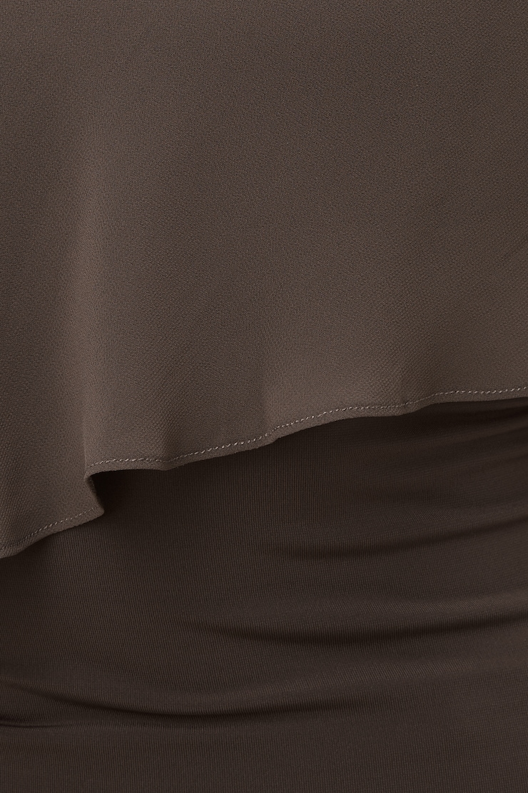 Sculpt Cape Top Light Mocha Brown large