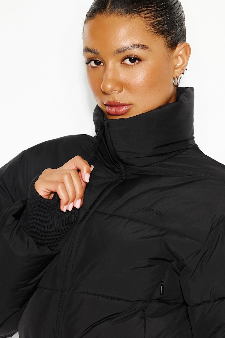 Communication Card Jacket Everyday Puff Jacket JET BLACK | Garage