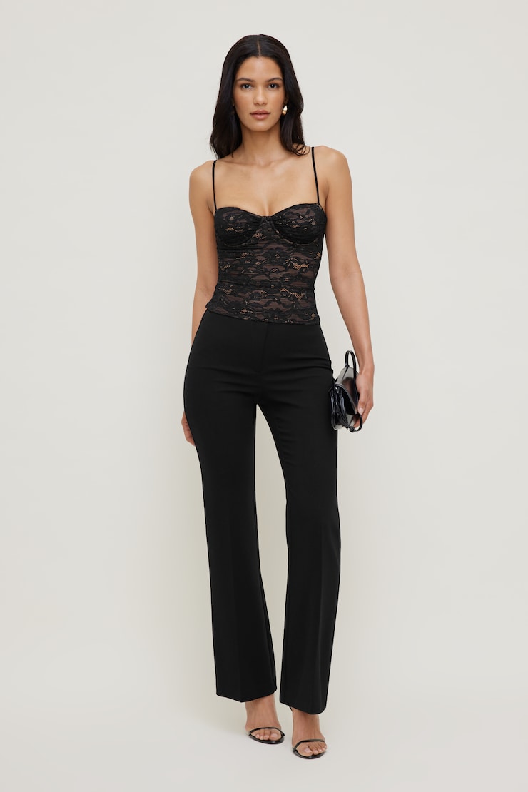 Monet Lace Top Jet Black large