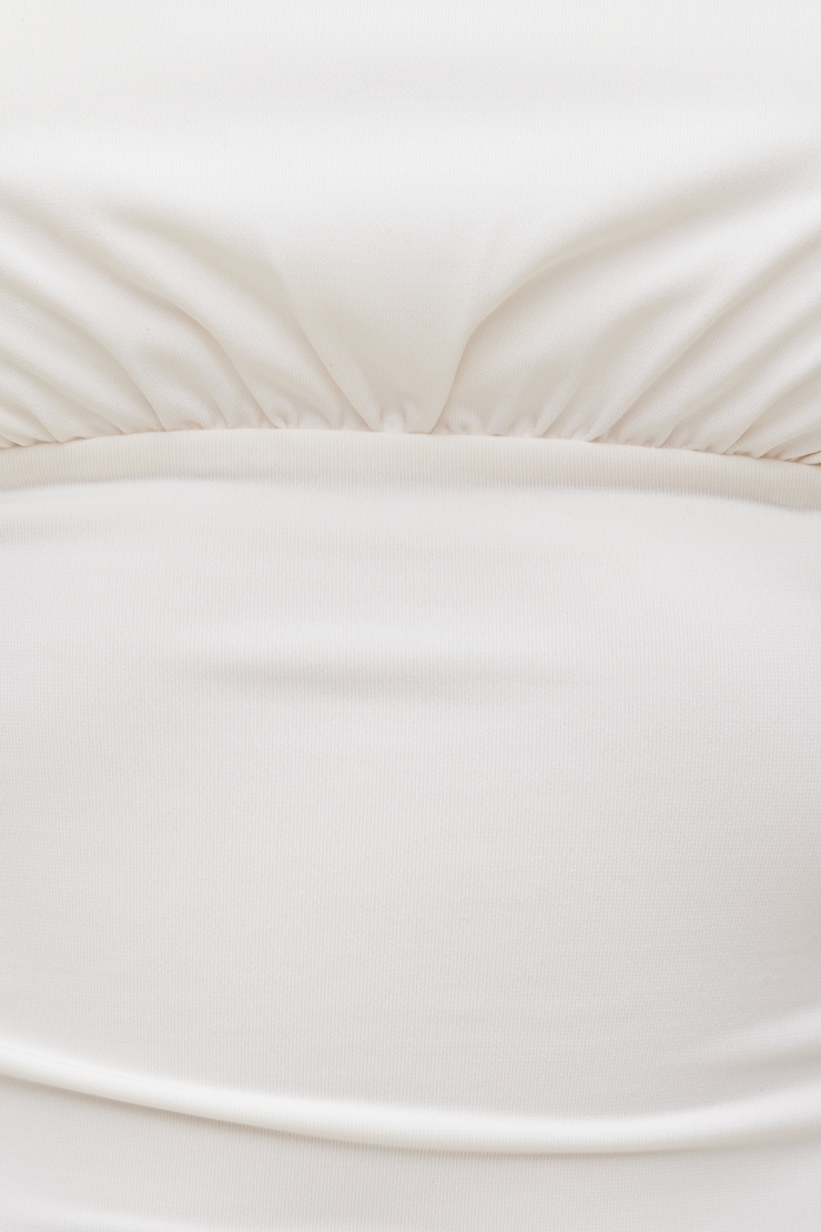 Sculpt Cinched Waist Top Calming Off White large