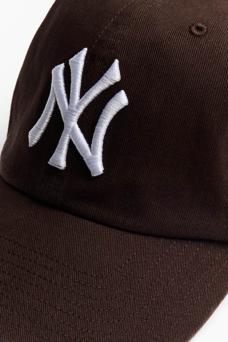 47 BRAND Clean Up Cap  - NY, Chocolate Mousse Brown/White, large