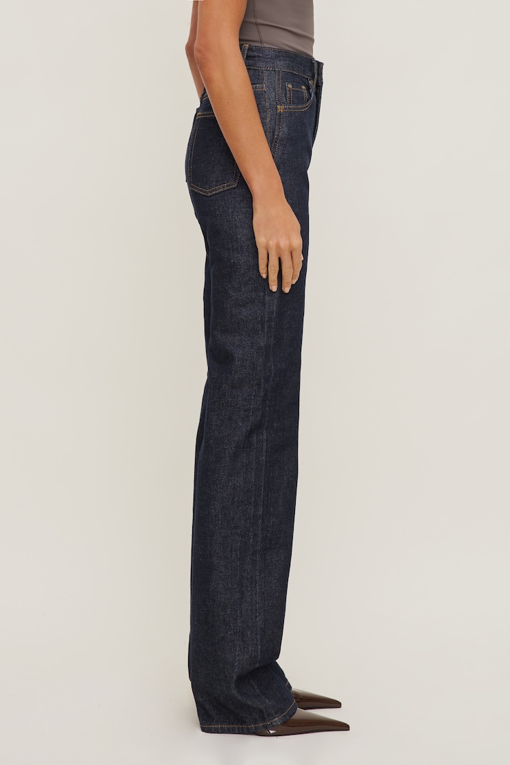 Valentina Ultra High Rise Bootcut Jeans Dark Indigo / Rinse large