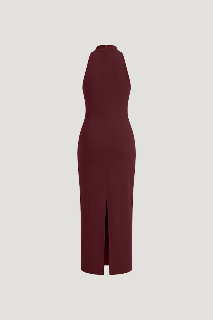 Willow Sculpt Maxi Dress Zinfandel Burgundy large