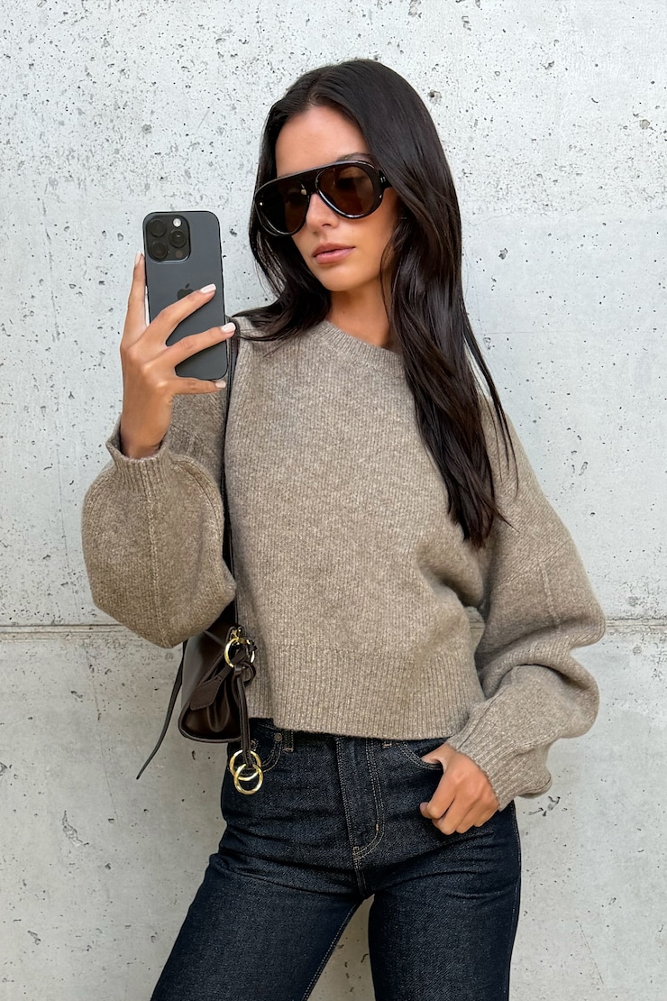 Rylie Balloon Sleeve Sweater