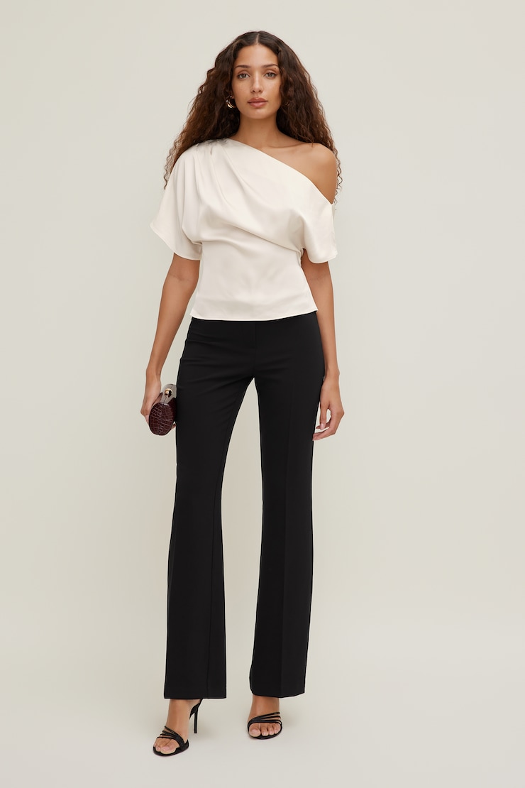 Alexa Satin Blouse Sea Salt Cream large