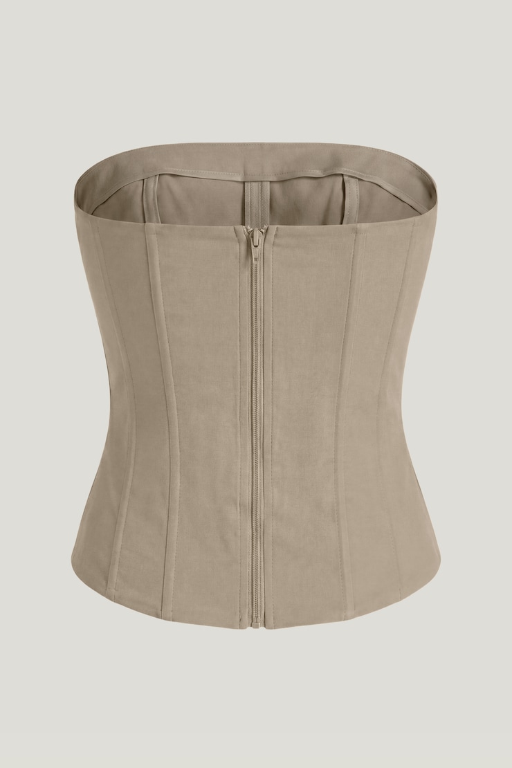 Mesh Corset Top Simply Taupe large
