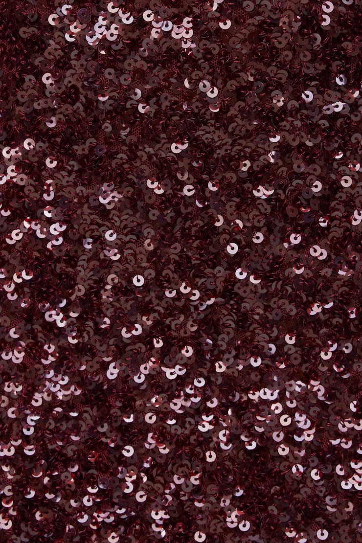 Minijupe à paillettes Kylie Bourgogne zinfandel large