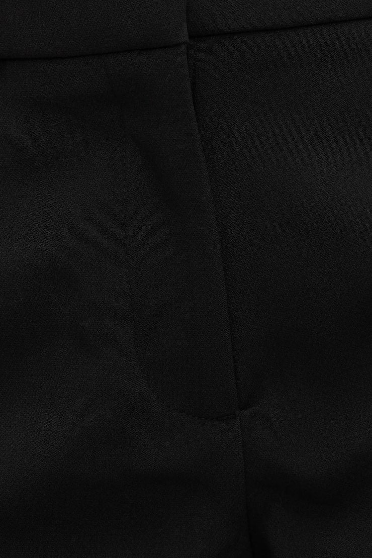 Fitted High Rise Shorts Jet Black large