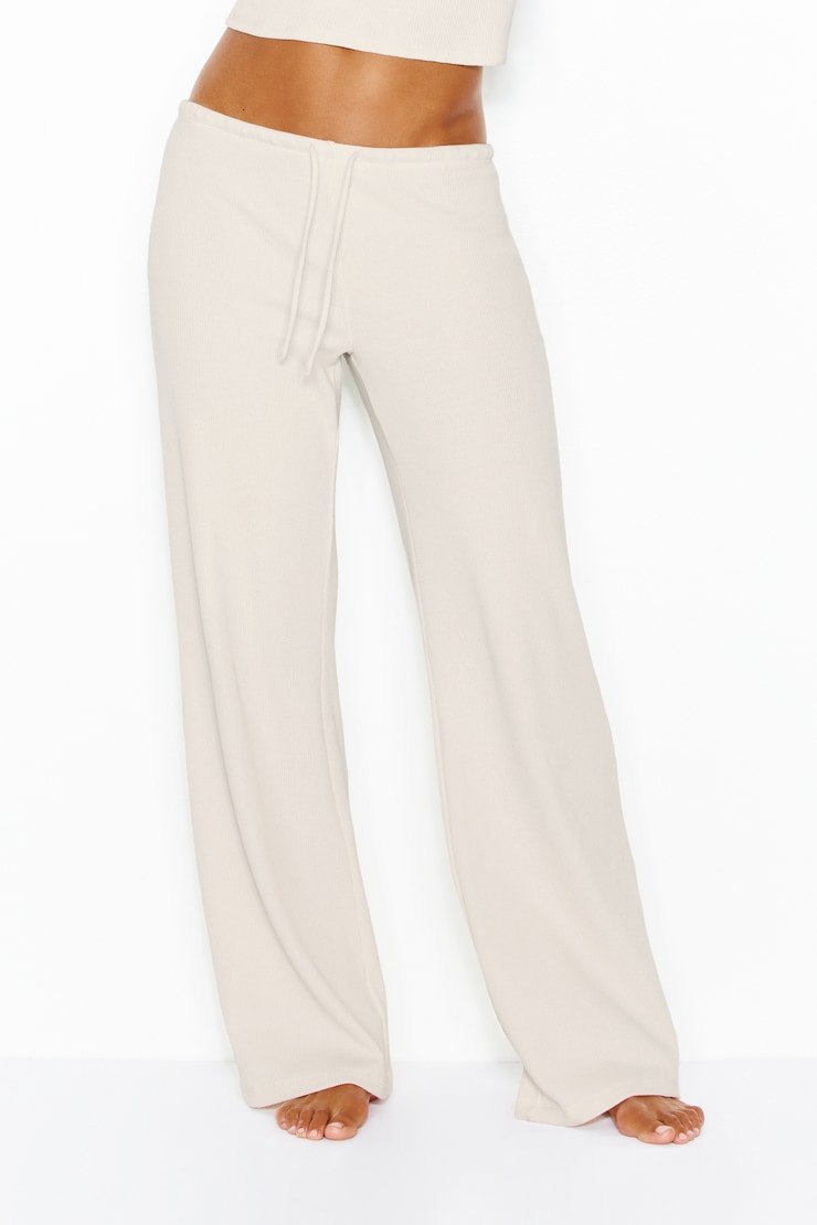 Waffle Pants, Coconut Whip Beige, large