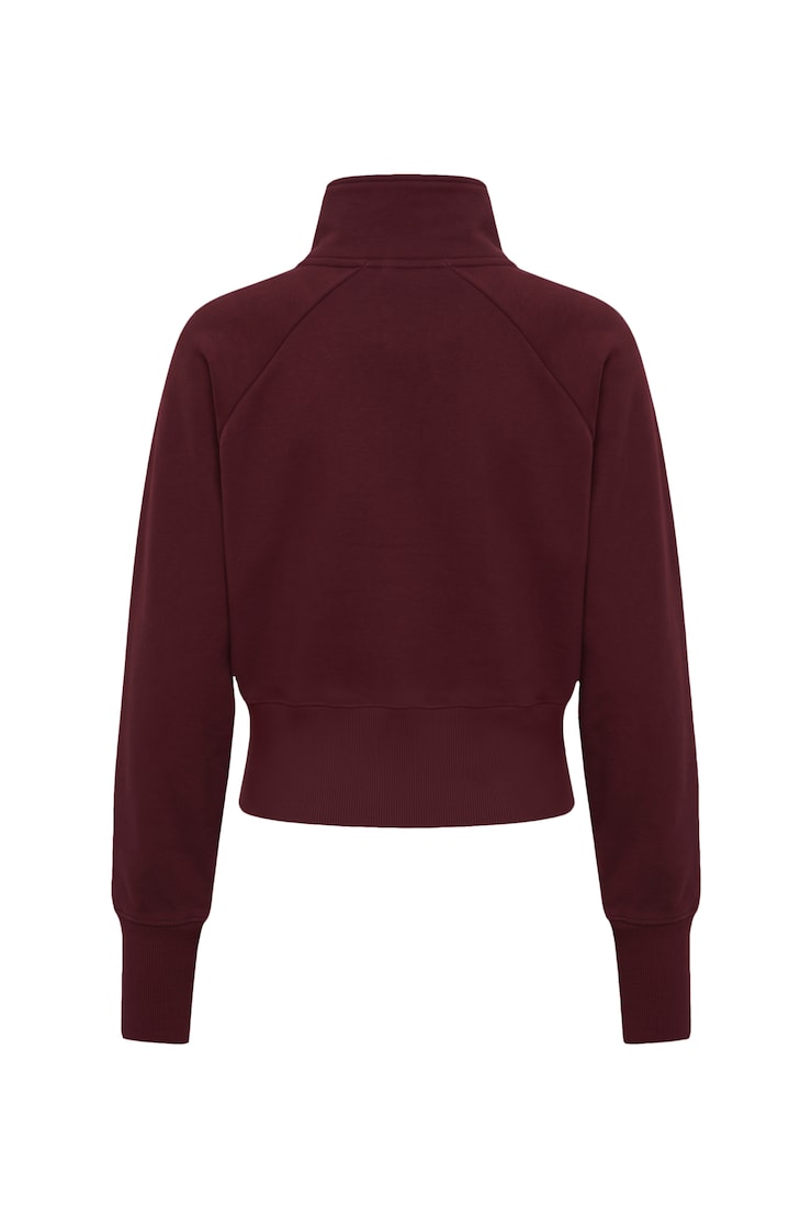 UltraFleece Funnel Half Zip Sweatshirt, Burgundy Bite, large