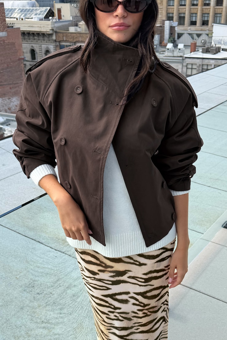 Siena Trench Bomber Jacket
