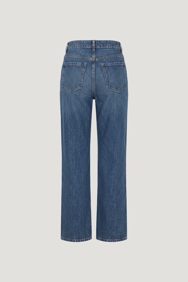 Heidi High Rise Wide Leg Jeans Medium Indigo / Blue Horizon large
