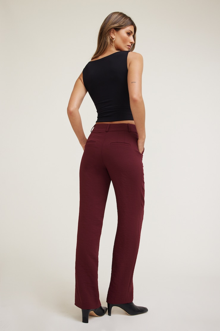 Camelia Airflow Straight Leg Pants Zinfandel Burgundy large