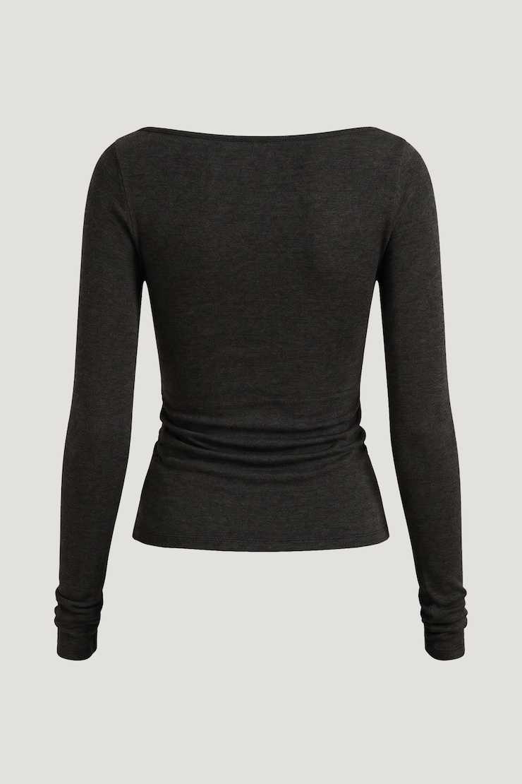 Stella Long Sleeve T Shirt Carbon Grey Melange large
