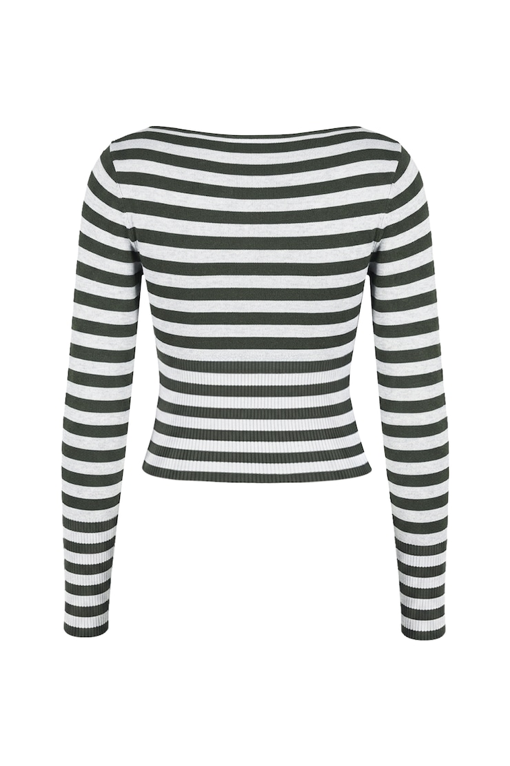 Ryan Fitted Boatneck Sweater, Olive Obsession/Spring Grey Mix, large