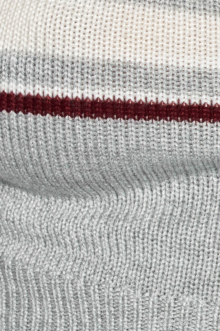 Sweater Cami Top, Grey Melange/Burgundy Bite, large