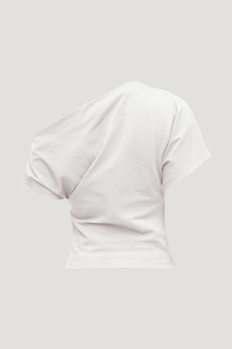 Alexa Cotton Spandex T Shirt Bright White large