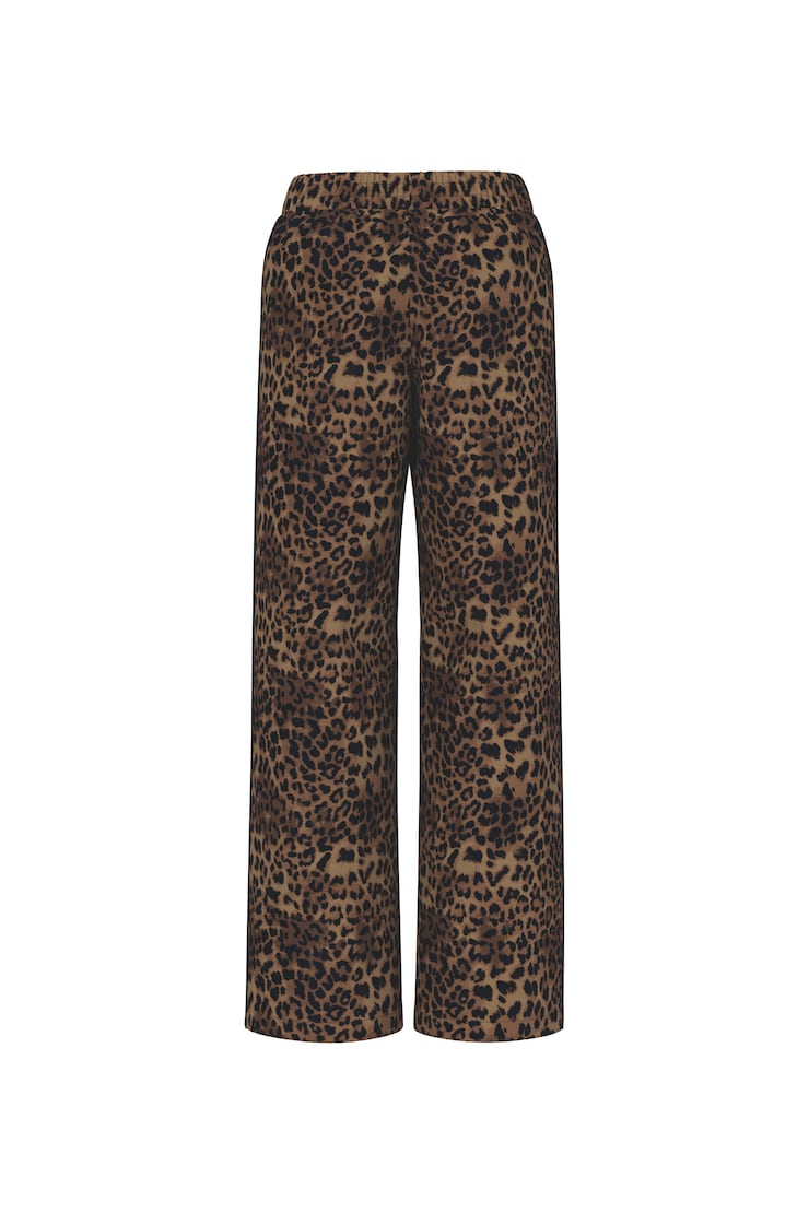 Studio Track Pants, Untamed Leopard Brown / Jet Black, large