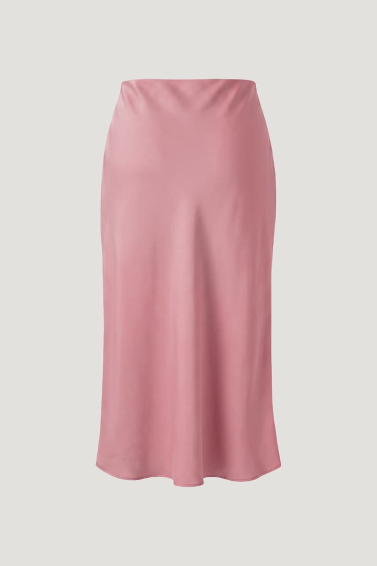 Delila Satin Midi Skirt Cashmere Rose Pink large