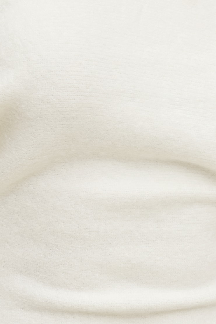 Cinched Boat Neck Sweater Snow White large
