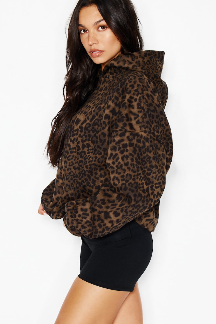 UltraFleece Hoodie, Untamed Leopard, large