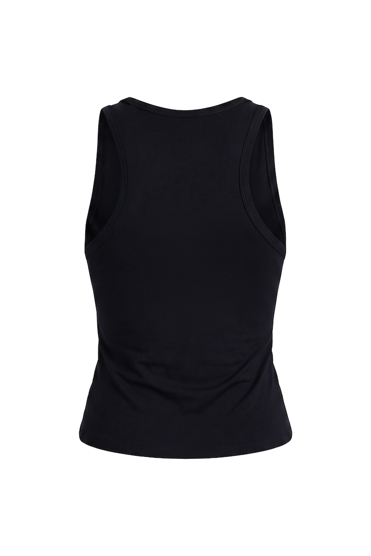 Sleek Scoop Tank Top, Jet Black, large