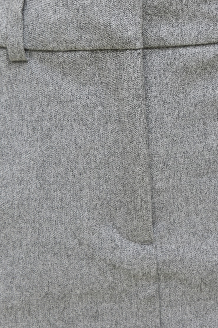 Josefine Flannel Mini Skort Dove Grey Melange large