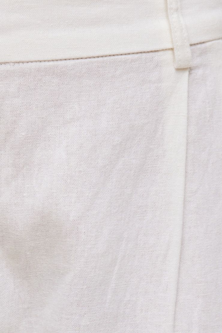 Alex Linen Wide Leg Pants Snow White large