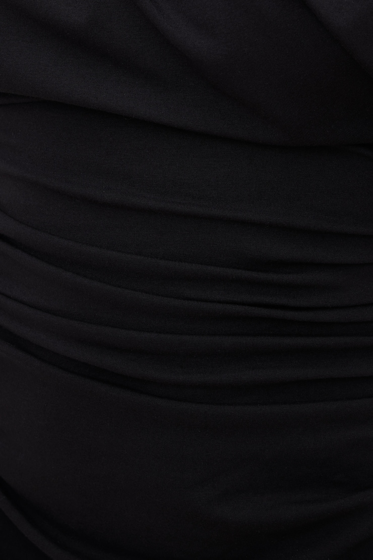 Alexa Cotton Mini Dress Jet Black large