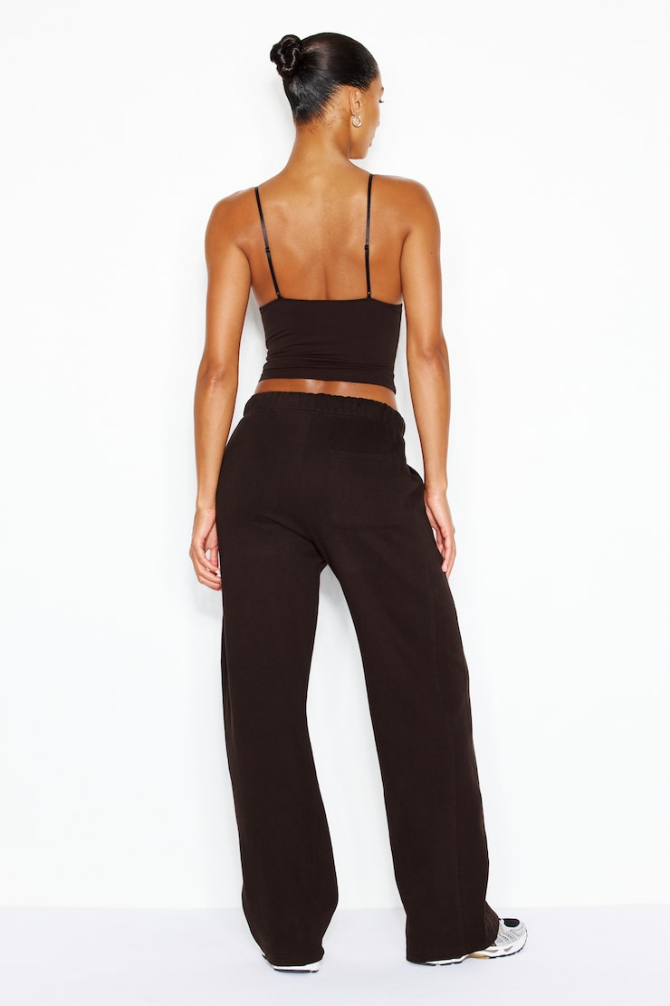 UltraFleece Straight Leg Sweatpants, Chocolate Mousse Brown, large