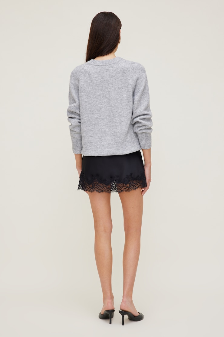 Rory Oversized Sweater Light Grey Mix large