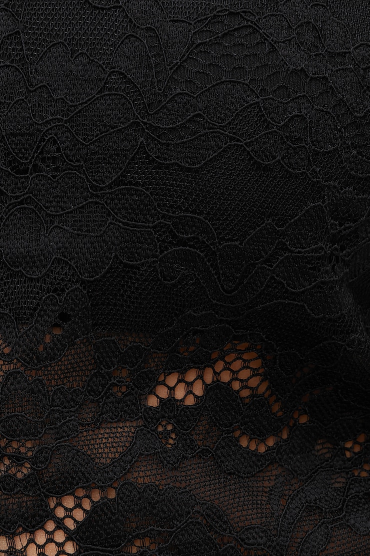 Cardigan en dentelle Noir encre large