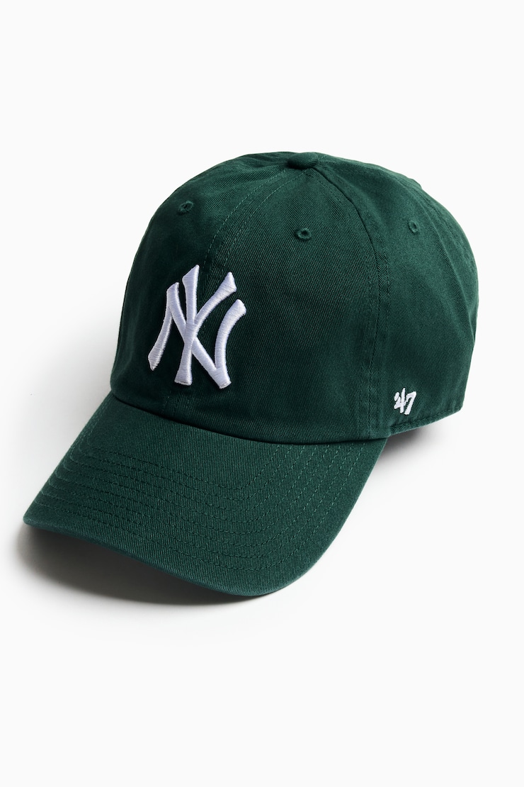 47 BRAND Clean Up Cap  - NY, Green Envy/White, large