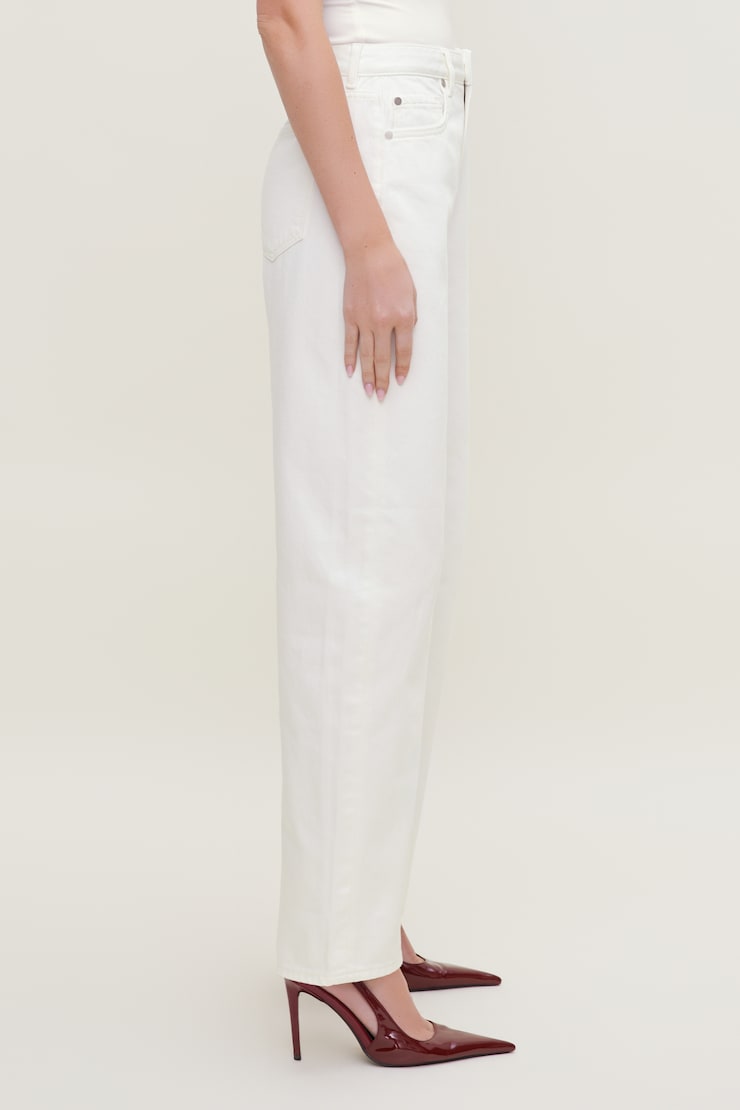 Kennedy High Rise Barrel Leg Jeans Ecru large