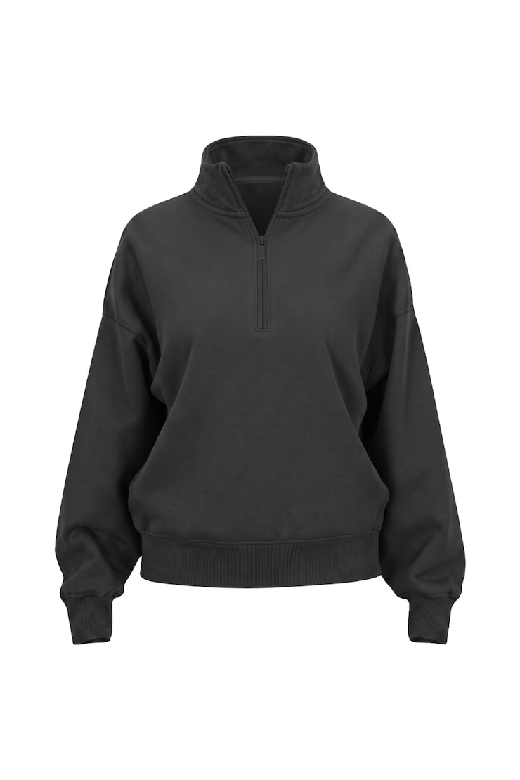 UltraFleece Half Zip Sweatshirt, Forged Iron Grey, large