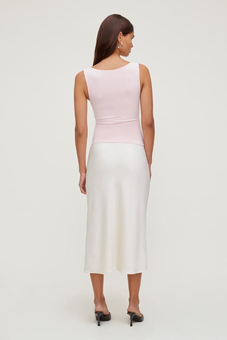 Nola Sculpt Tank Top Pale Lilac Pink large