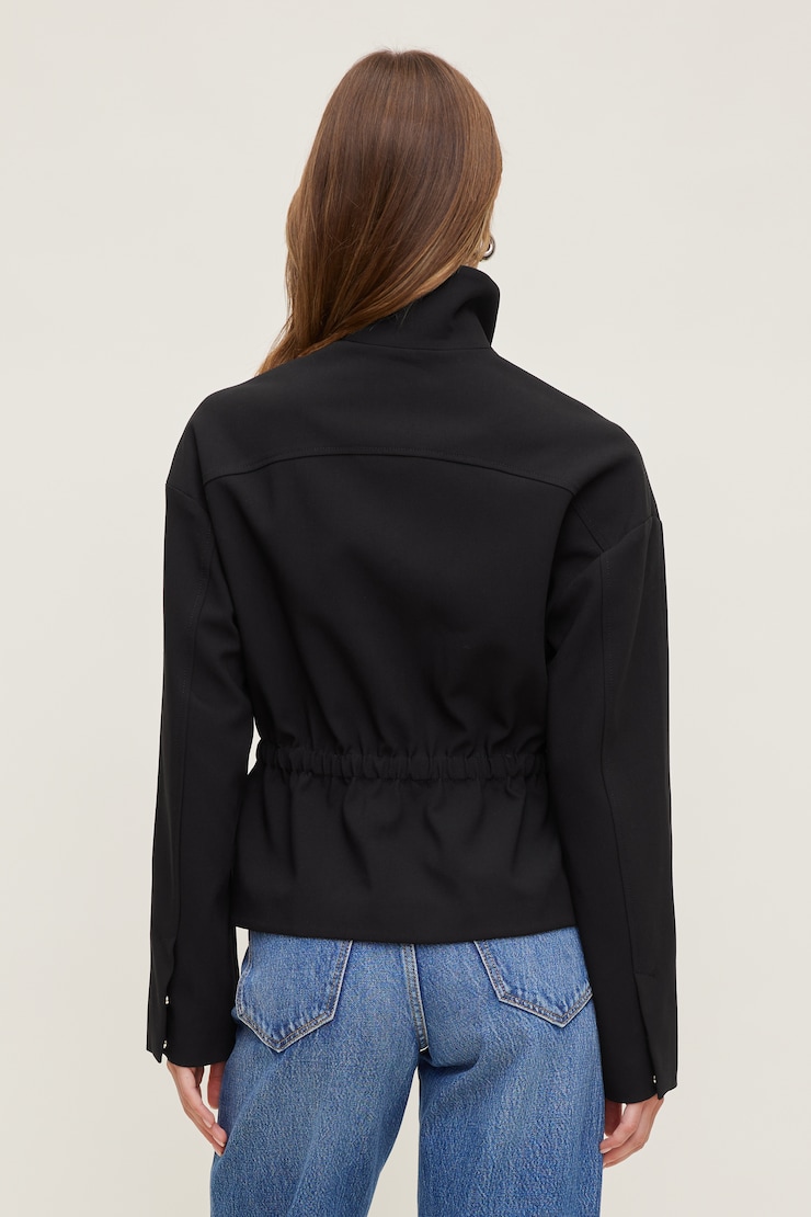 Maeve Cinched Jacket JET BLACK large