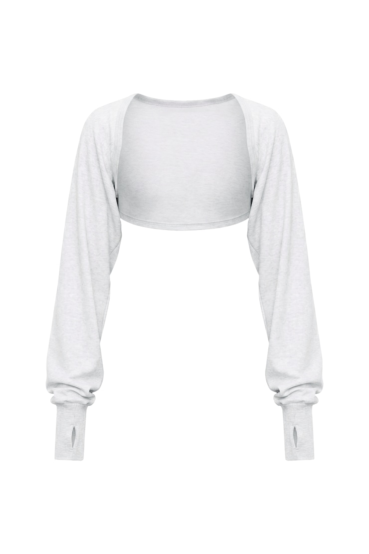SoftTerry™ Shrug, Spring Grey Mix, large