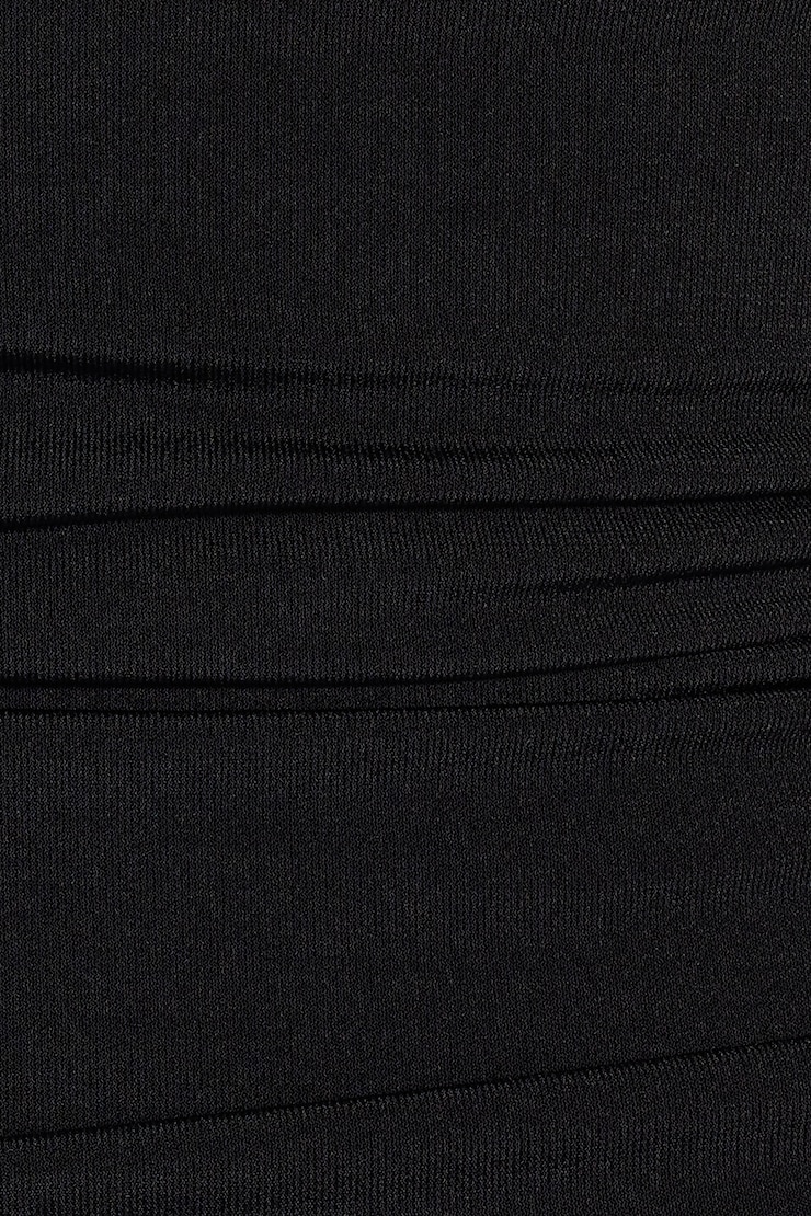 Ruched Pixie Halter Top, Jet Black, large