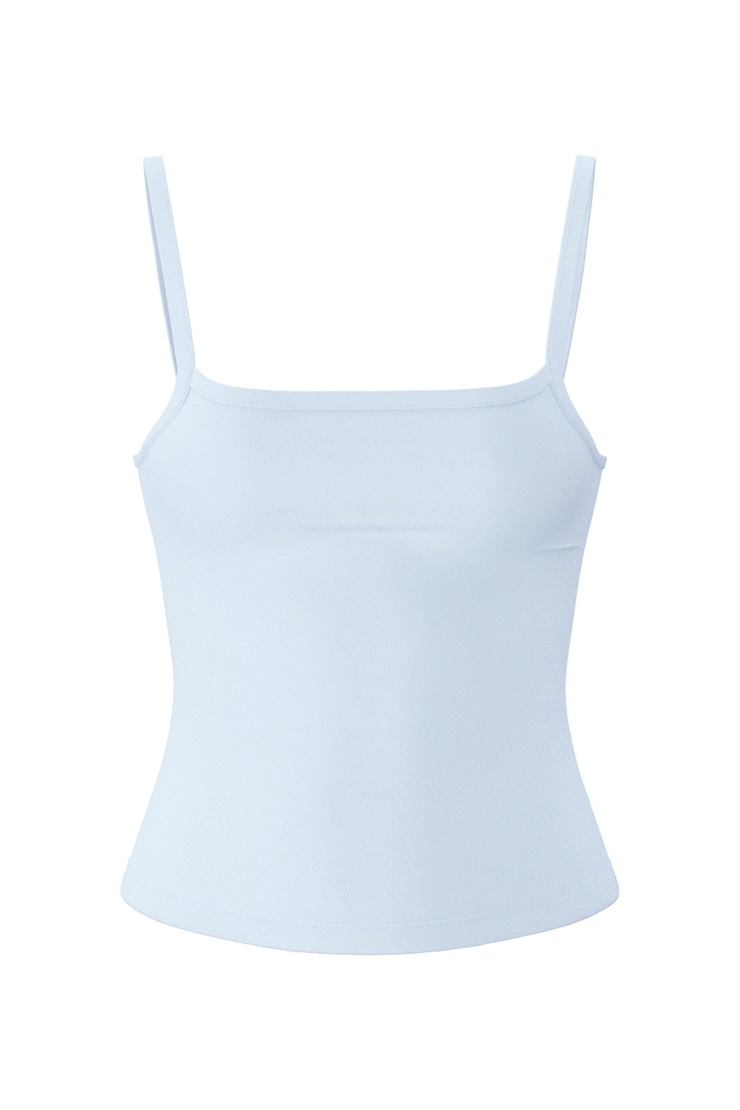 Sleek Scoop Cami Top, Blue Flirt, large