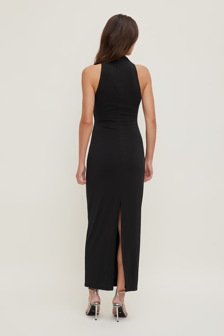 Willow Sculpt Maxi Dress Jet Black large